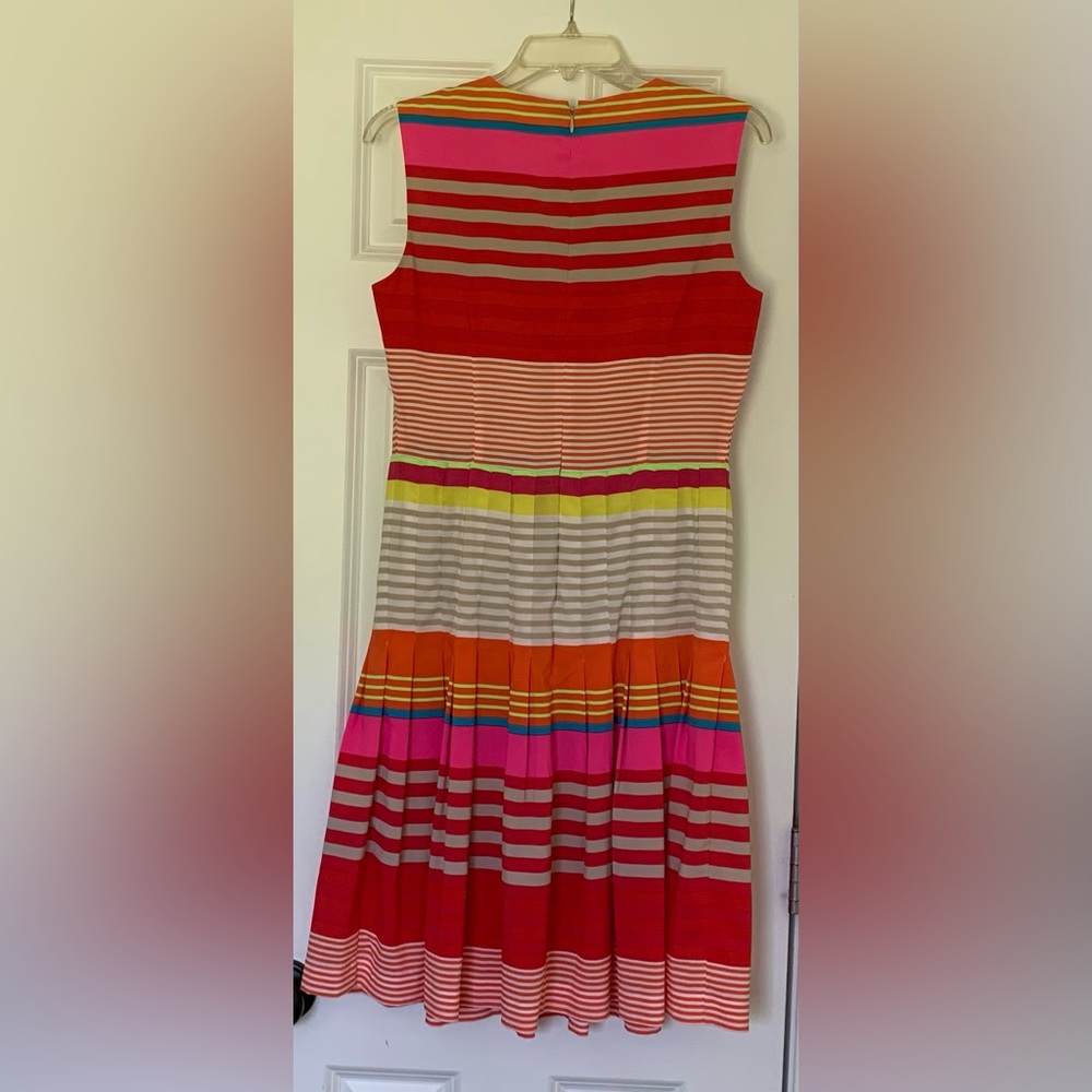 CK Summer Rainbow Horizontal Sleeveless Colorful Stripes Pink Yellow Orange - Picture 5 of 6